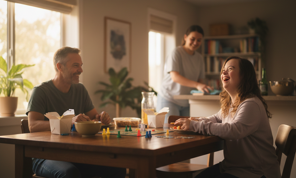 Group of friends smiling